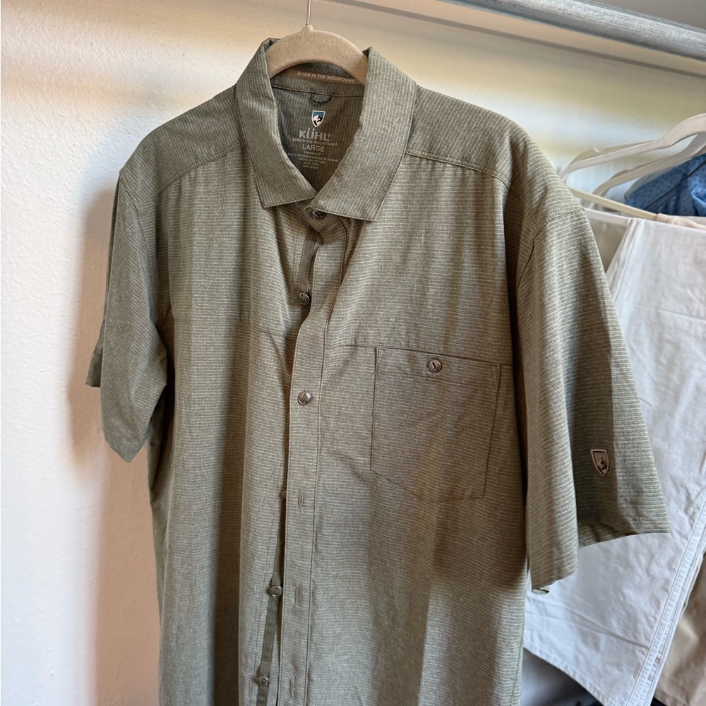 Kuhl Sage Green Button-Up Shirt